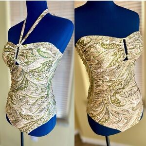 EUC Zimmermann Paisley Wide Link One Piece Swimsuit